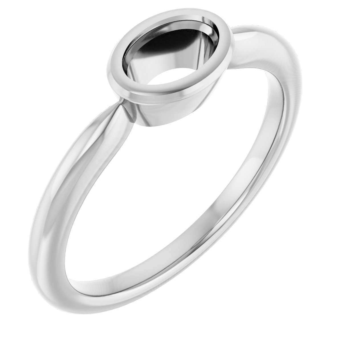Bezel-Set Solitaire Ring