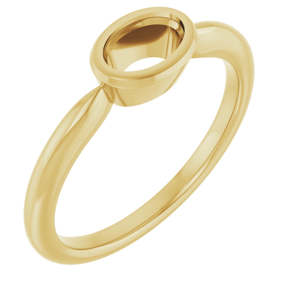 Bezel-Set Solitaire Ring