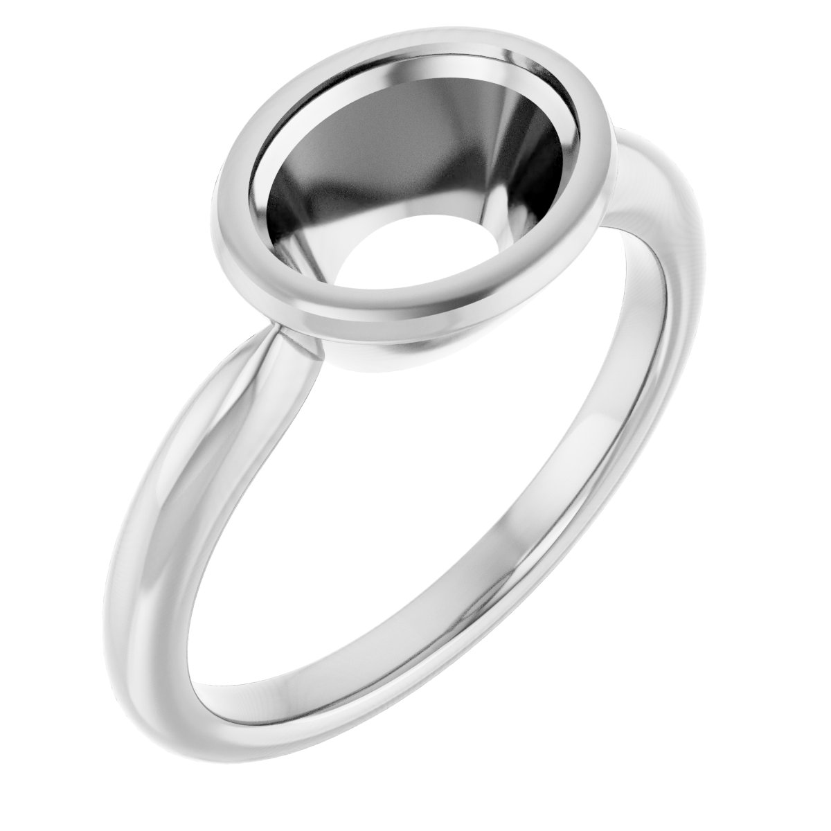 Bezel-Set Solitaire Ring