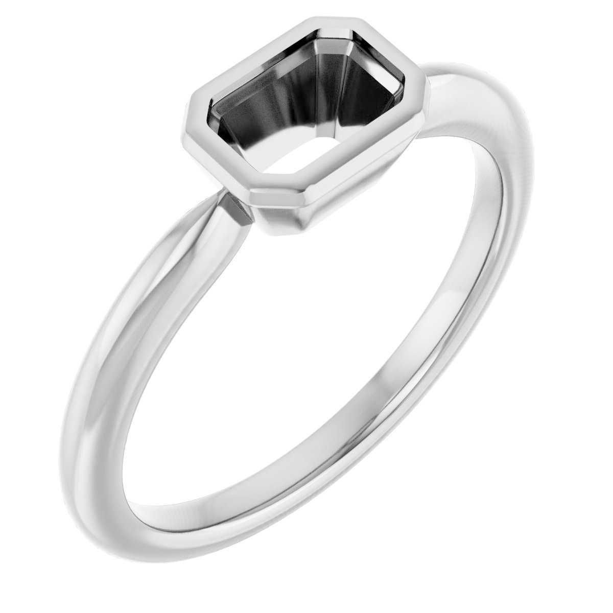 Bezel-Set Solitaire Ring