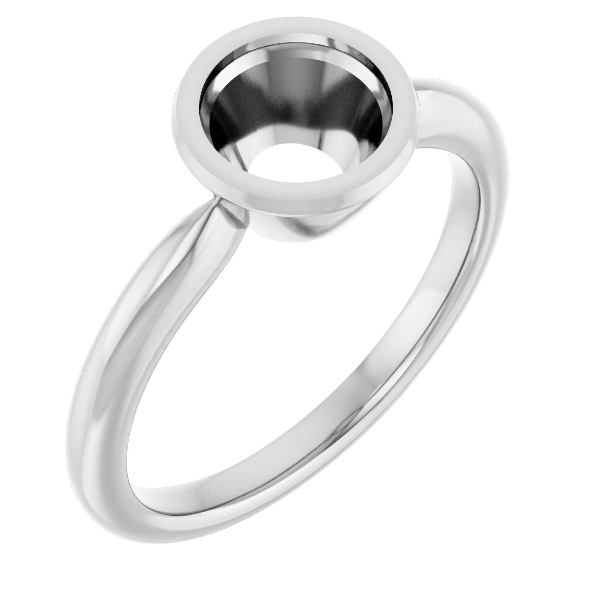 Bezel-Set Solitaire Ring
