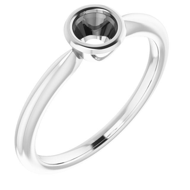 Bezel-Set Solitaire Ring