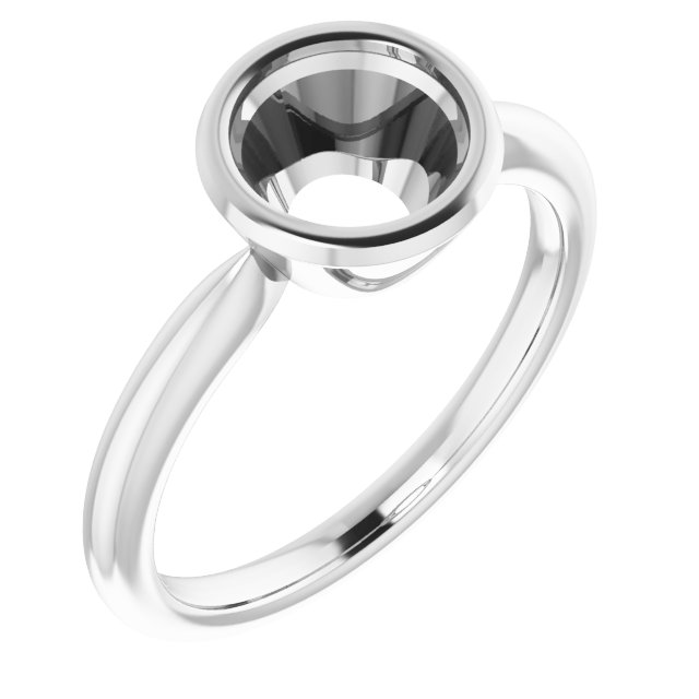 Bezel-Set Solitaire Ring
