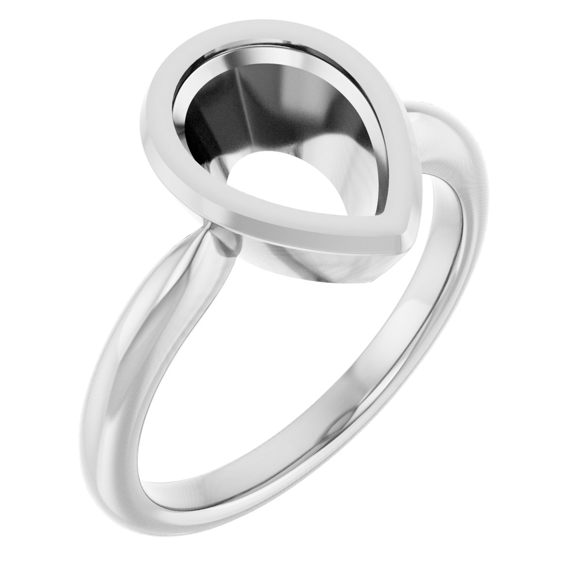 Bezel-Set Solitaire Ring