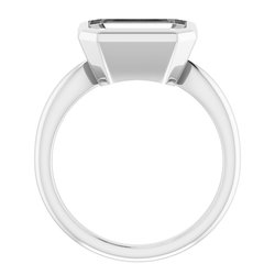 Solitaire Bezel-Set Ring    