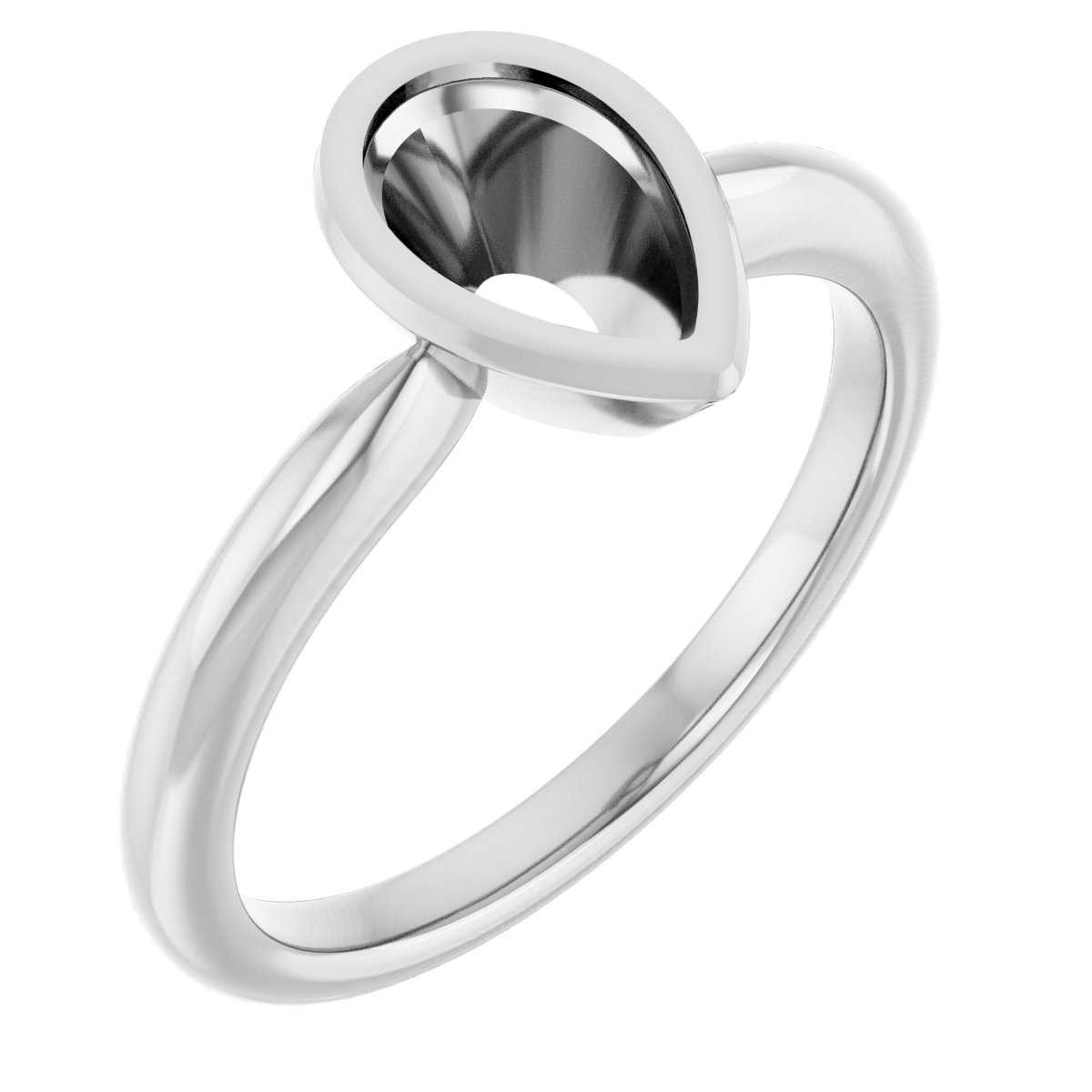 Bezel-Set Solitaire Ring