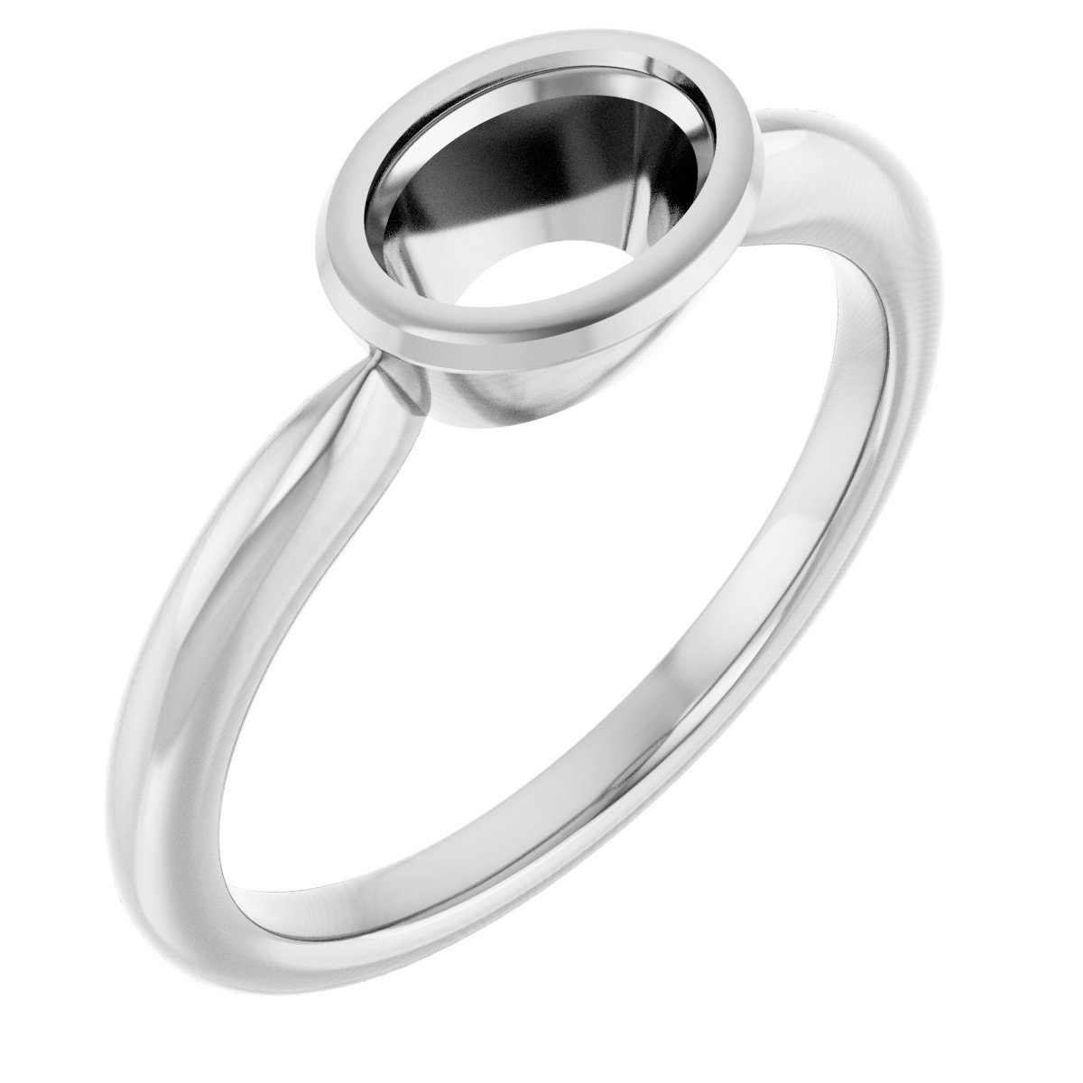 Bezel-Set Solitaire Ring
