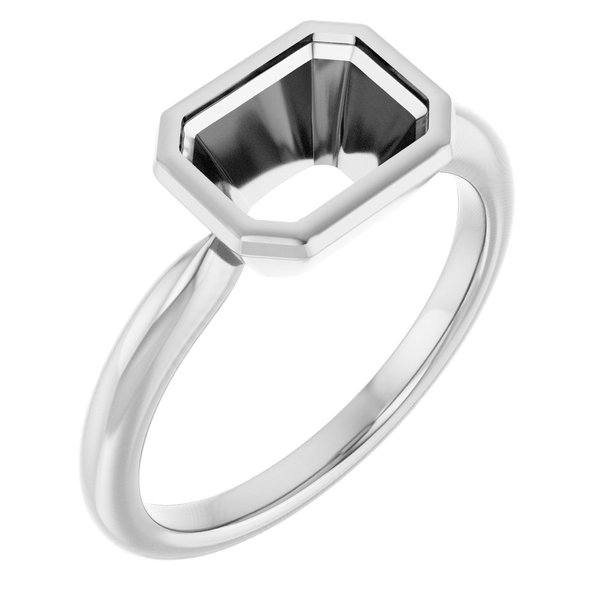 Bezel-Set Solitaire Ring