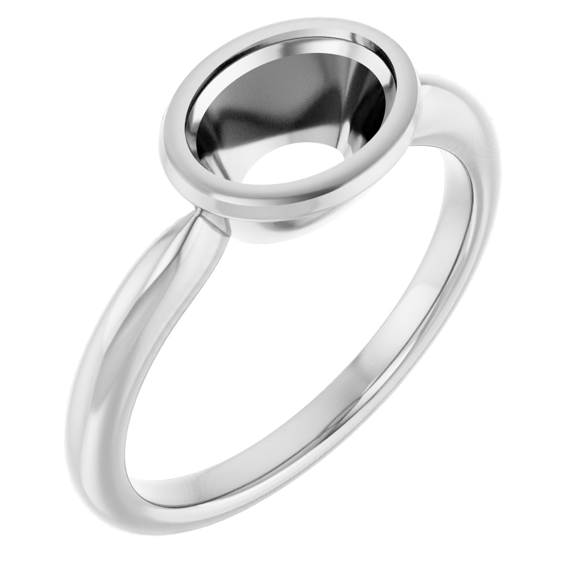 Bezel-Set Solitaire Ring