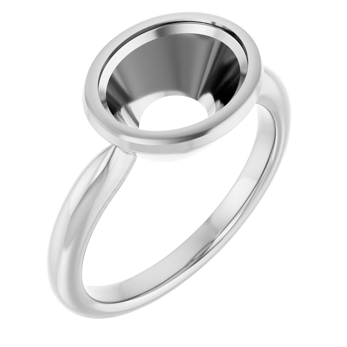Bezel-Set Solitaire Ring