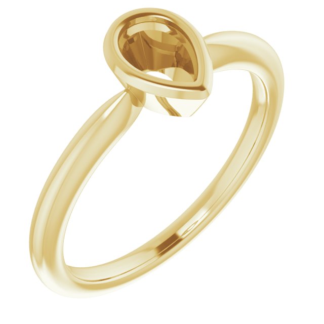 Bezel-Set Solitaire Ring