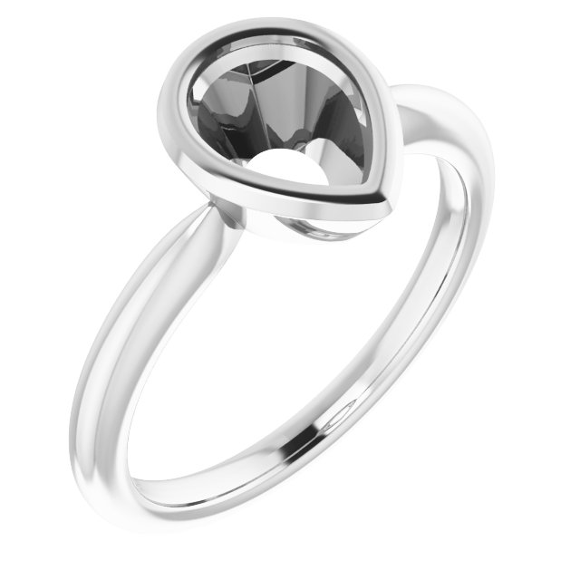 Bezel-Set Solitaire Ring