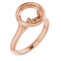 Bezel-Set Engagement Ring    