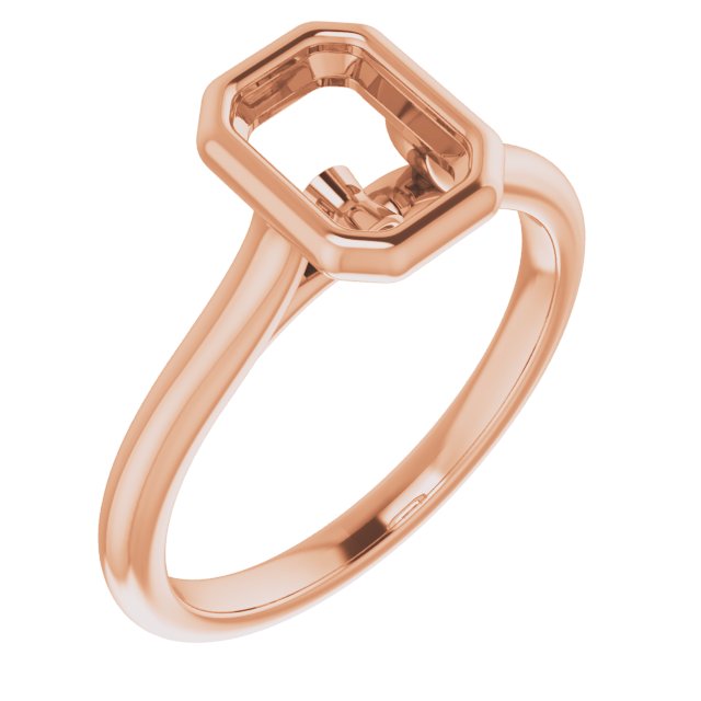 Bezel-Set Accented Engagement Ring