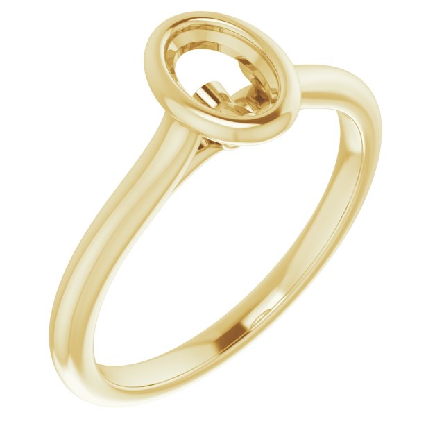 Bezel-Set Accented Engagement Ring