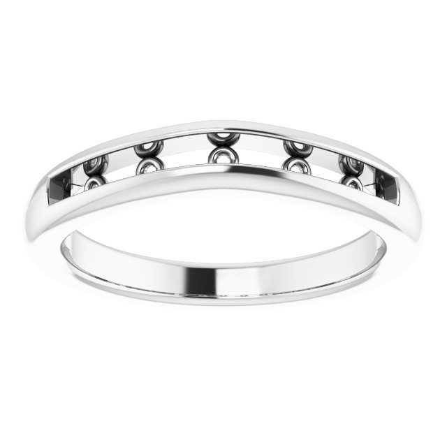 14K White 1/5 CTW Diamond Band 