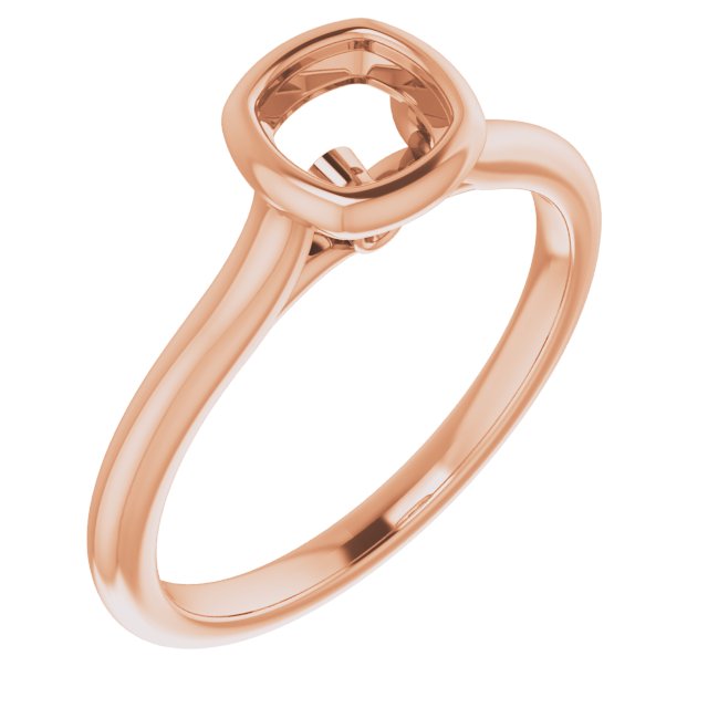 Bezel-Set Accented Engagement Ring