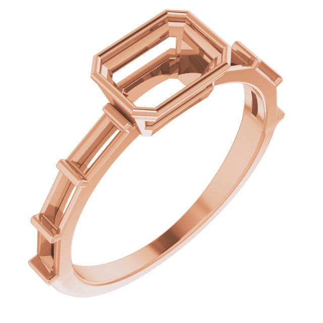 Bezel-Set Accented Engagement Ring or Band