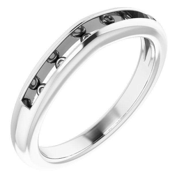 14K White 1/5 CTW Diamond Band 