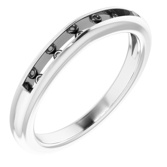 14K White 1/6 CTW Diamond Band