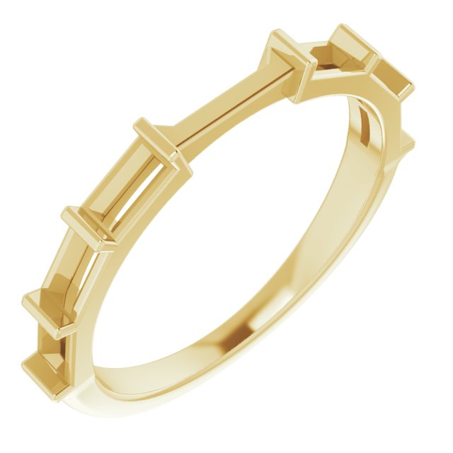 14K Yellow 3/4 CTW Natural Diamond Band