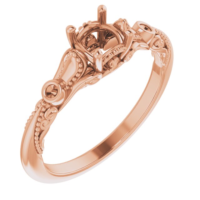 Accented Sculptural Engagement Ring or Band