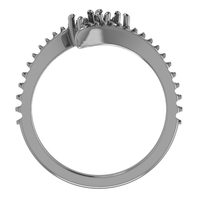 8 mm Square Engagement Ring Mounting view 2