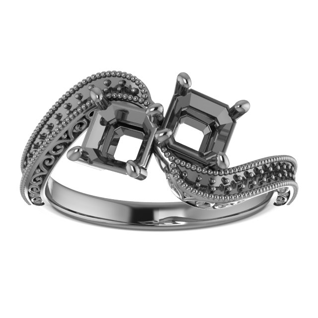 6x3.5 mm Marquise Engagement Ring Mounting view 3