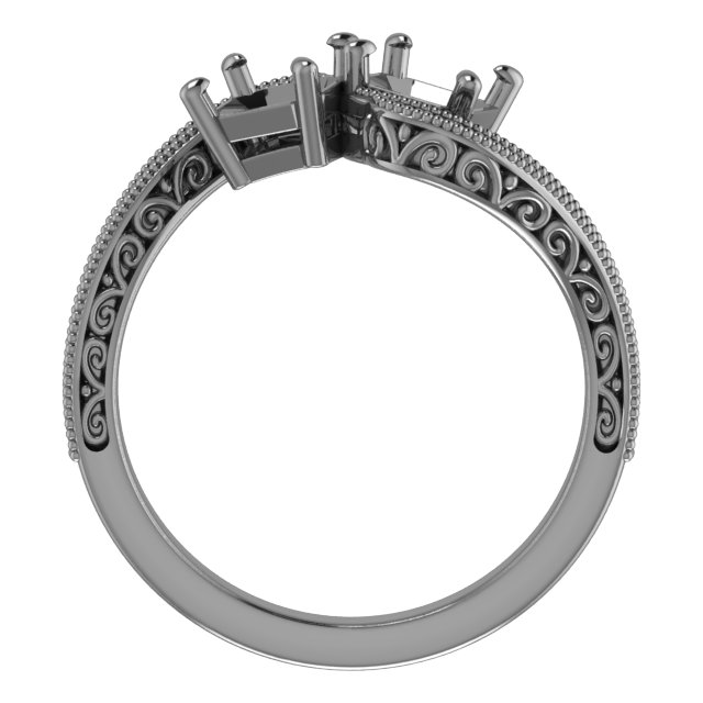 6x3.5 mm Marquise Engagement Ring Mounting view 2