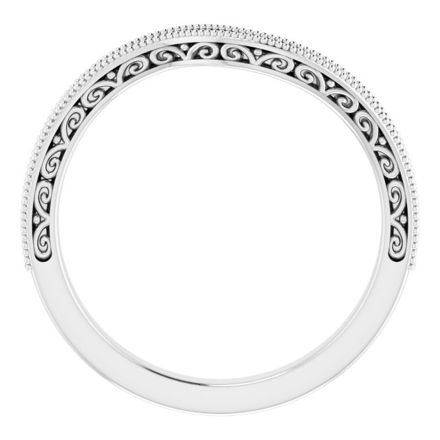 Band Mounting for 6x3.5 mm Marquise Ring view 2
