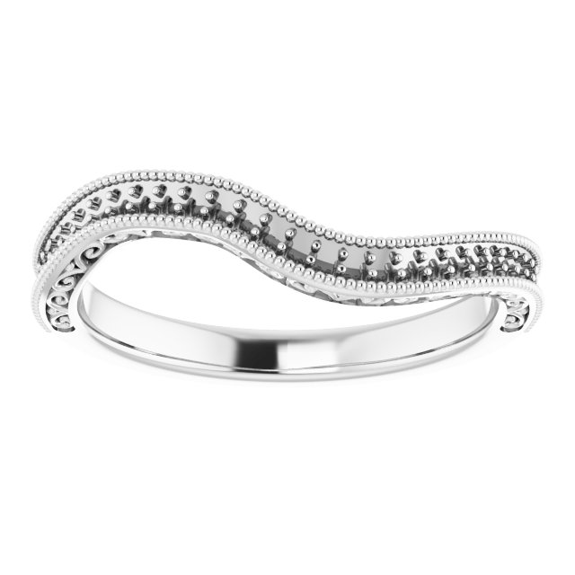 Band Mounting for 6x3.5 mm Marquise Ring view 3
