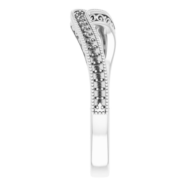 Band Mounting for 6x3.5 mm Marquise Ring view 4