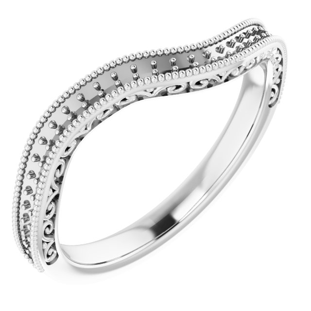 Band Mounting for 6x3.5 mm Marquise Ring