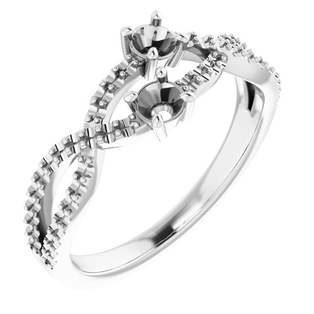 Two-Stone Criss-Cross Ring