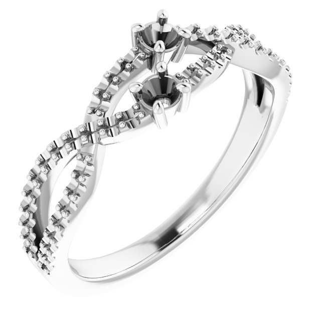 Two-Stone Criss-Cross Ring
