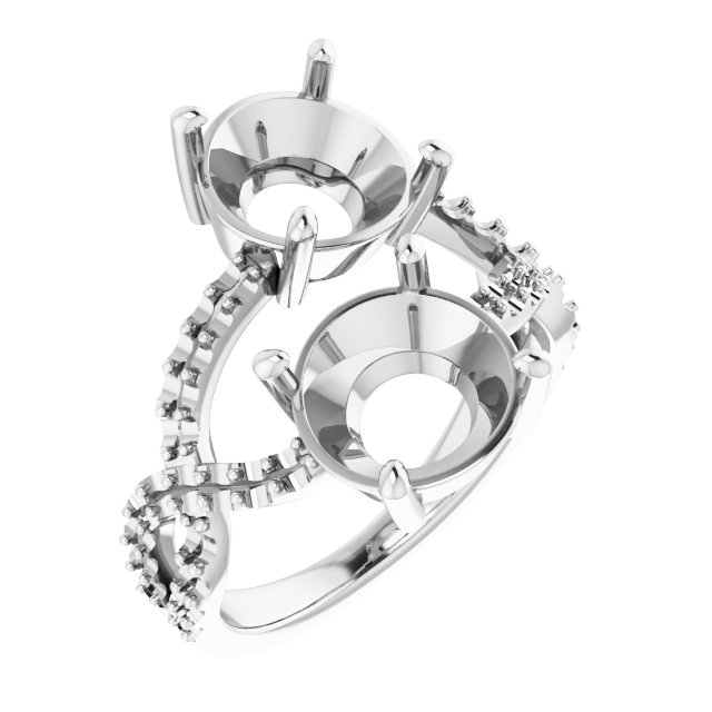 Two-Stone Criss-Cross Ring