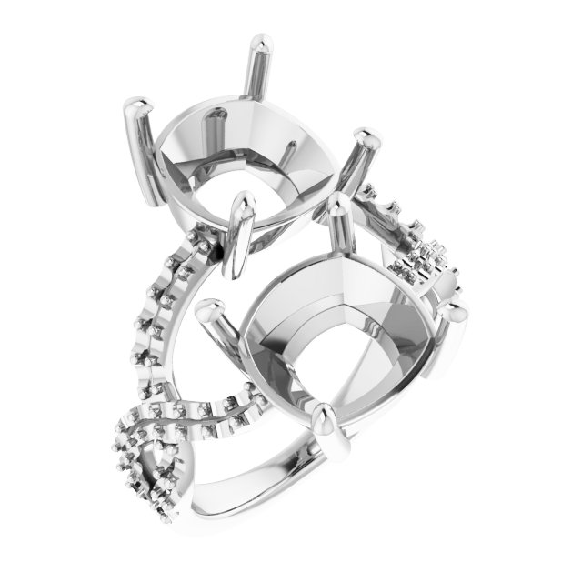 Two-Stone Criss-Cross Ring