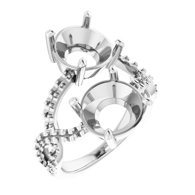 Two-Stone Criss-Cross Ring