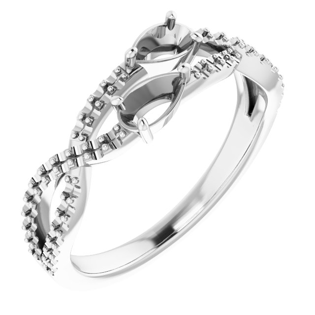 Two-Stone Criss-Cross Ring
