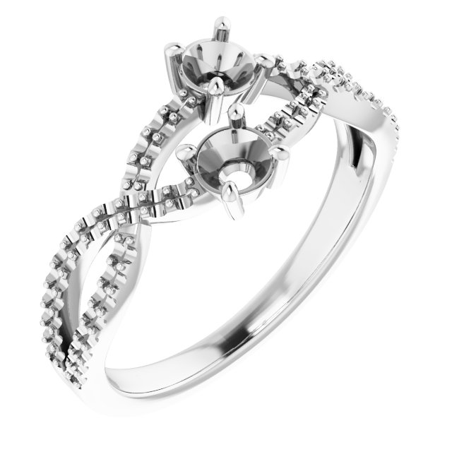 Two-Stone Criss-Cross Ring