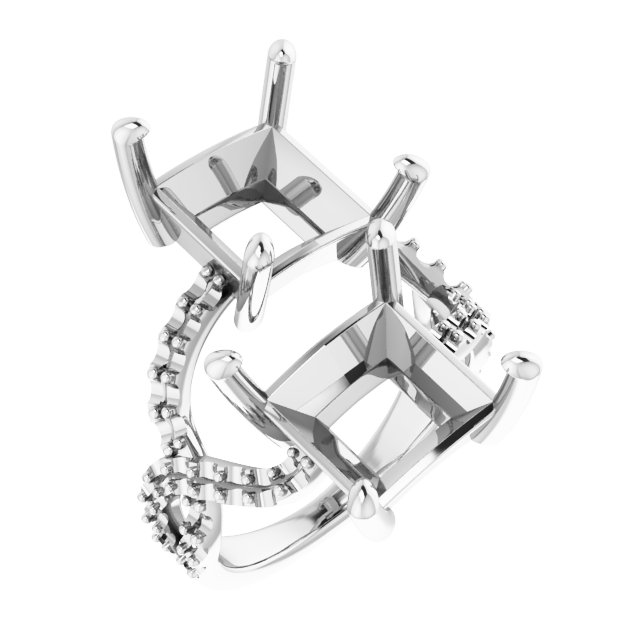 Two-Stone Criss-Cross Ring