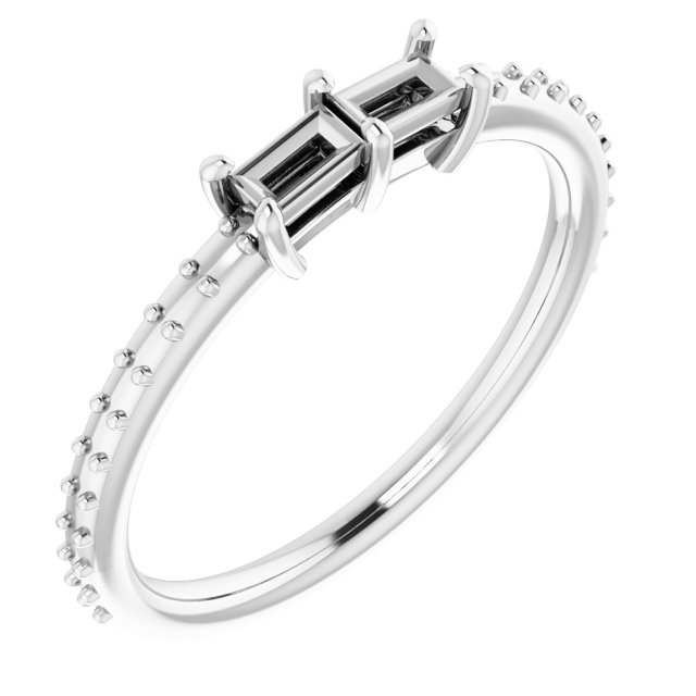 Accented Two-Stone Ring