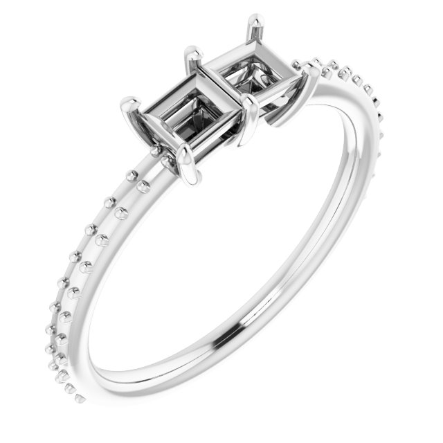 Accented Two-Stone Ring