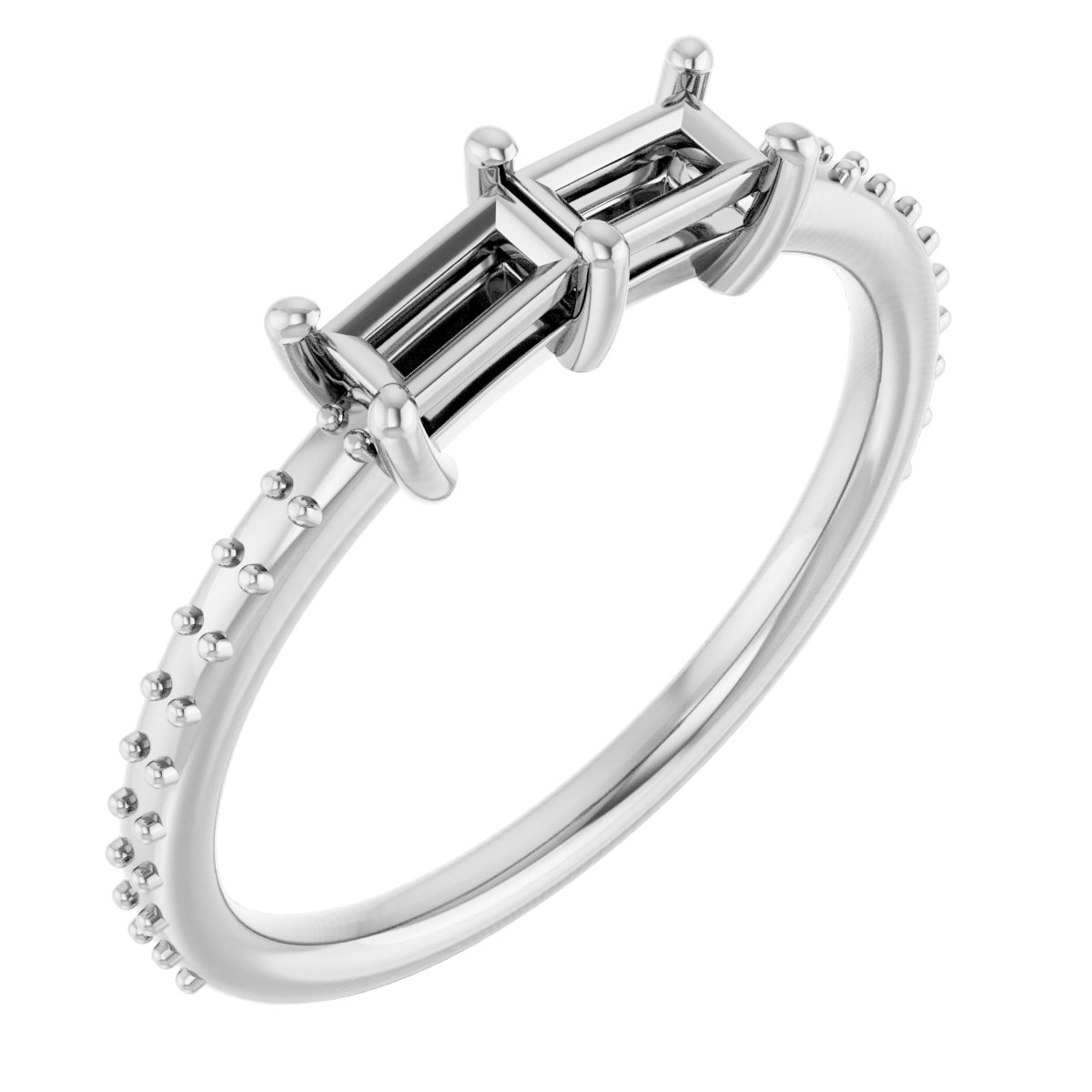 Accented Two-Stone Ring