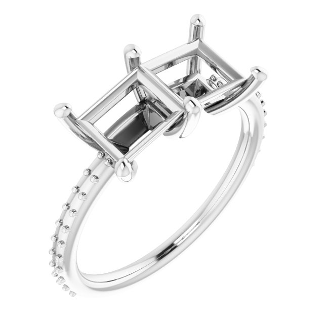 Accented Two-Stone Ring