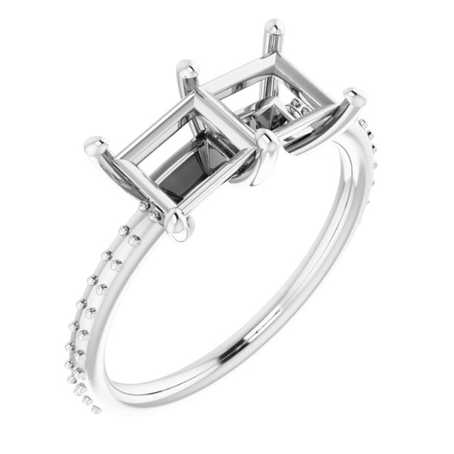 Accented Two-Stone Ring