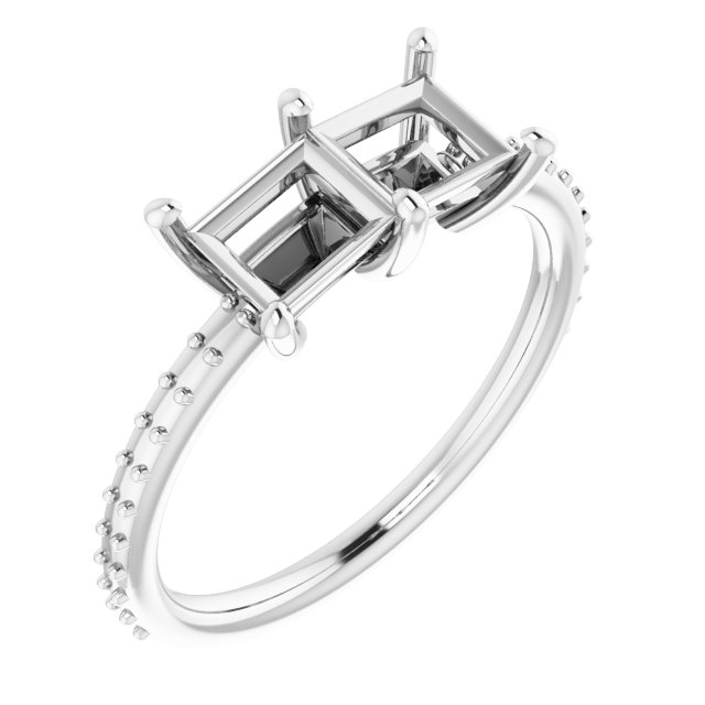 Accented Two-Stone Ring