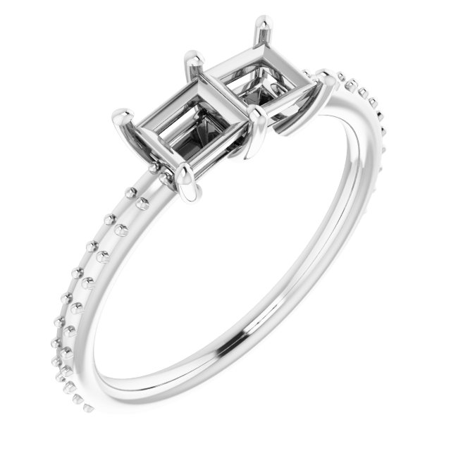 Accented Two-Stone Ring