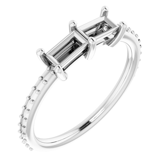 Accented Two-Stone Ring