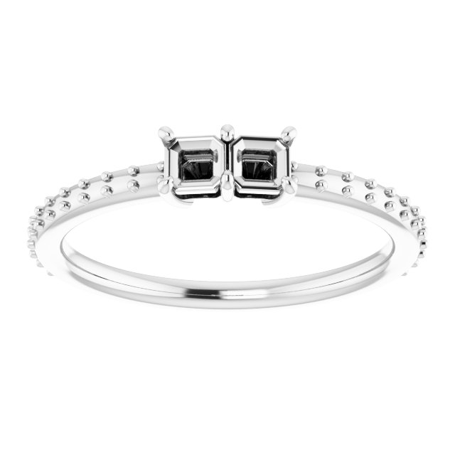 Natural Morganite & 1/5 CTW Natural Diamond Ring view 3